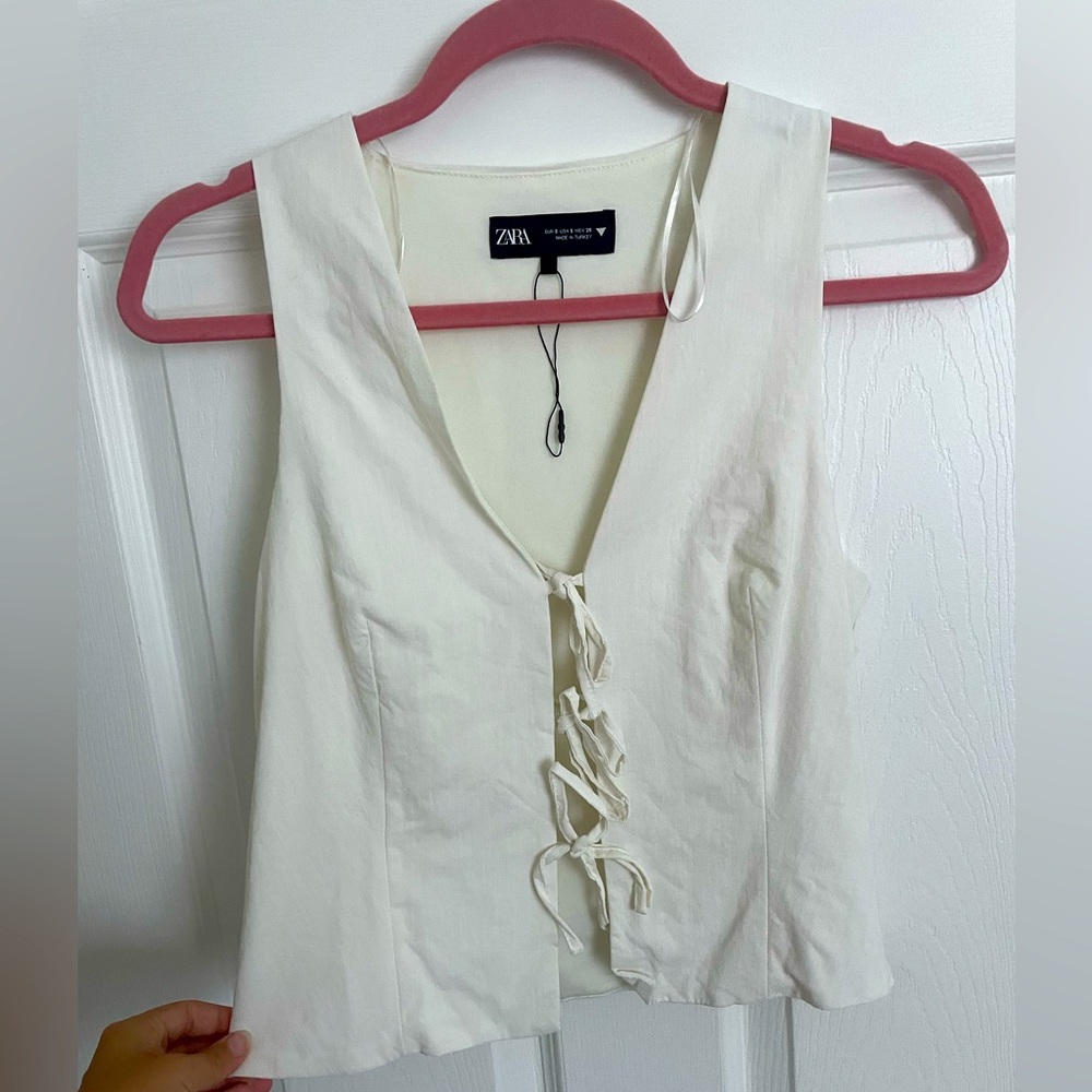 Zara bow tie tank